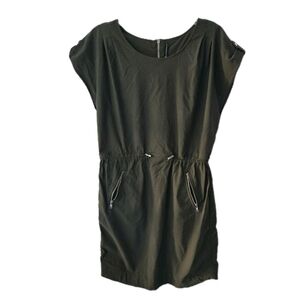 W118 By Walter Baker Woman's Dark Olive Green Rayon/ Spandex Sport Dress Large